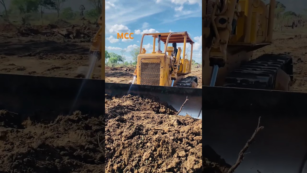 CAT D4D in action, creating a paddy field! 💪🚜