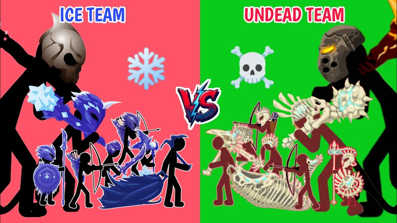 All Unit's Blizzard stickman vs All unit's undead stickman🎯 Who win ? ||Stickwarlegacy