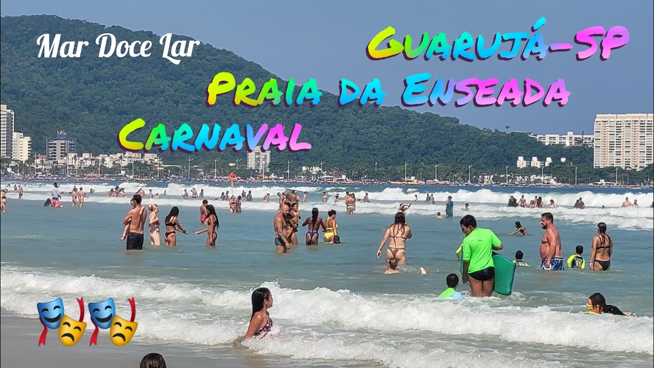 Guarujá - Terça feira de Carnaval com muito calor #viral
