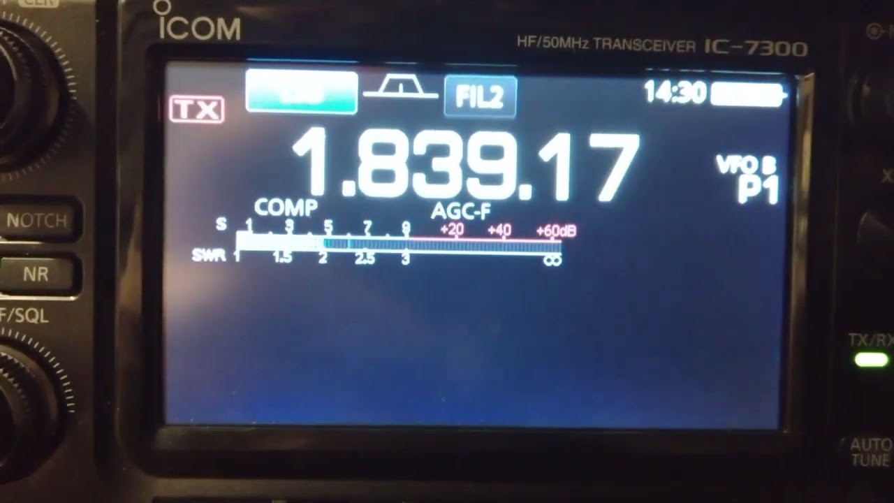 Example of local HF interefence cancellation effectiveness
