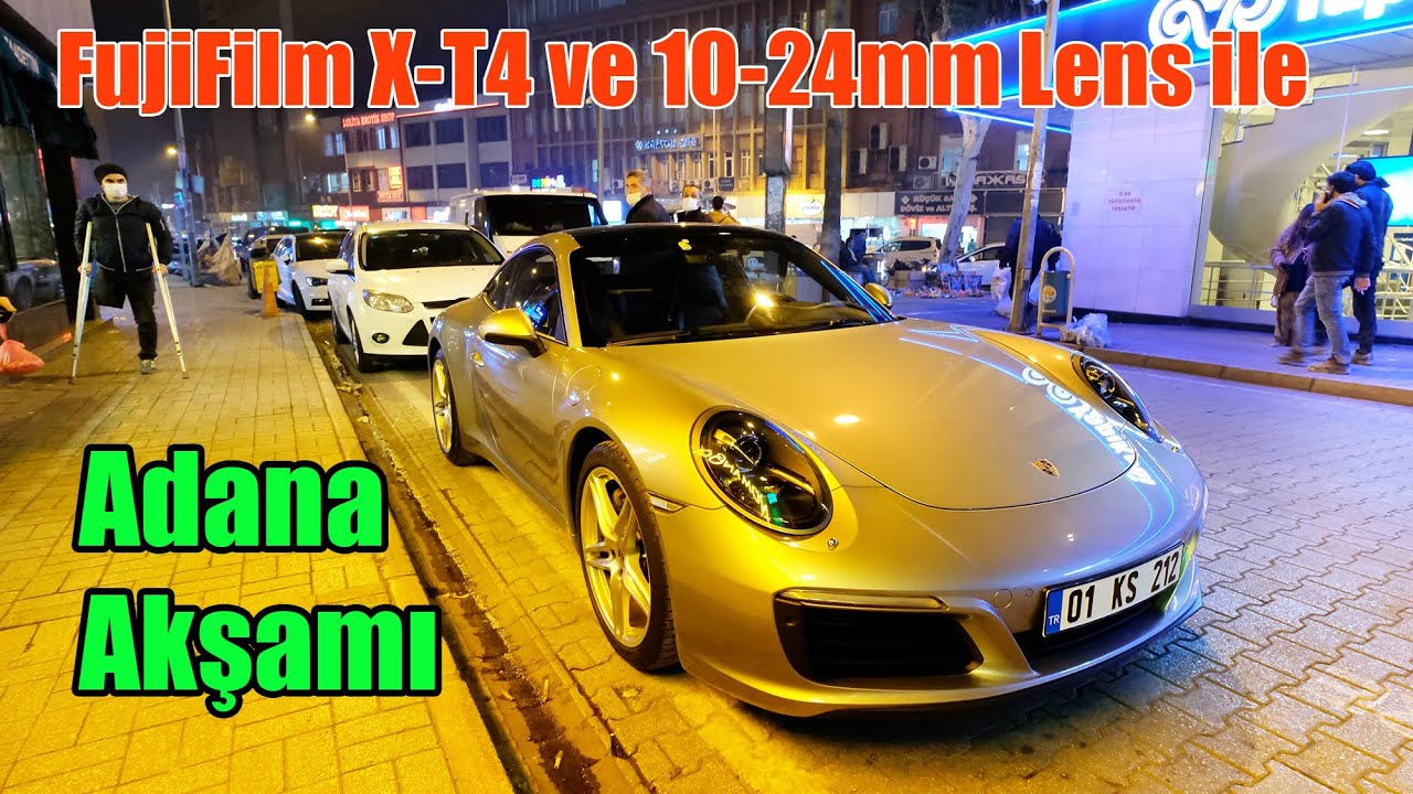 Adana'da Gece Yaşamı Fujifilm X-T4 ve 10-24mm Lens D&uuml;ş&uuml;k Işık Testi