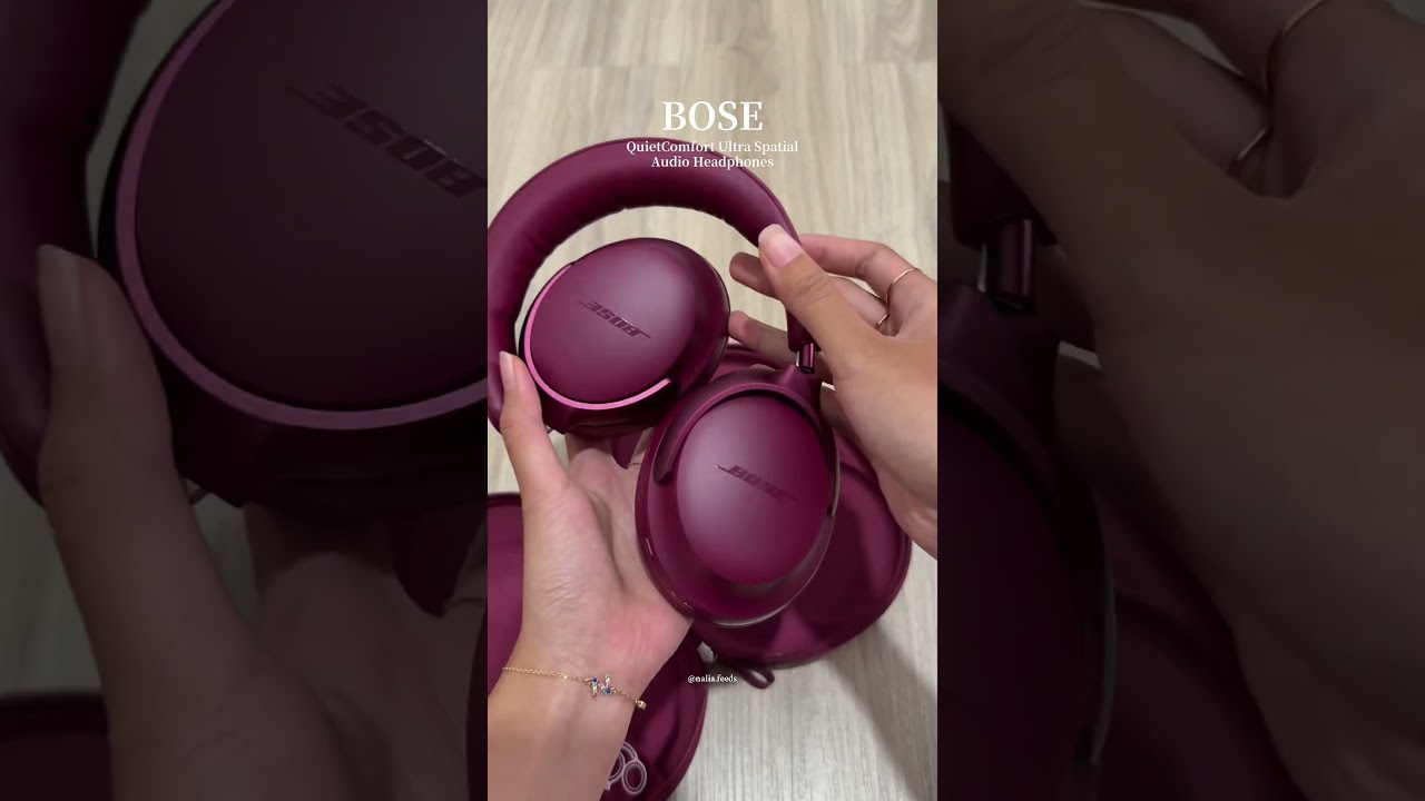 Headphones with the prettiest color 💗 #bose #quietcomfort #deepplum #new #unboxing #shorts