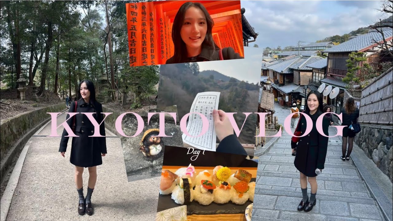 【京都VLOG】食べて歩いて出会う京都での１日☘️⛩️