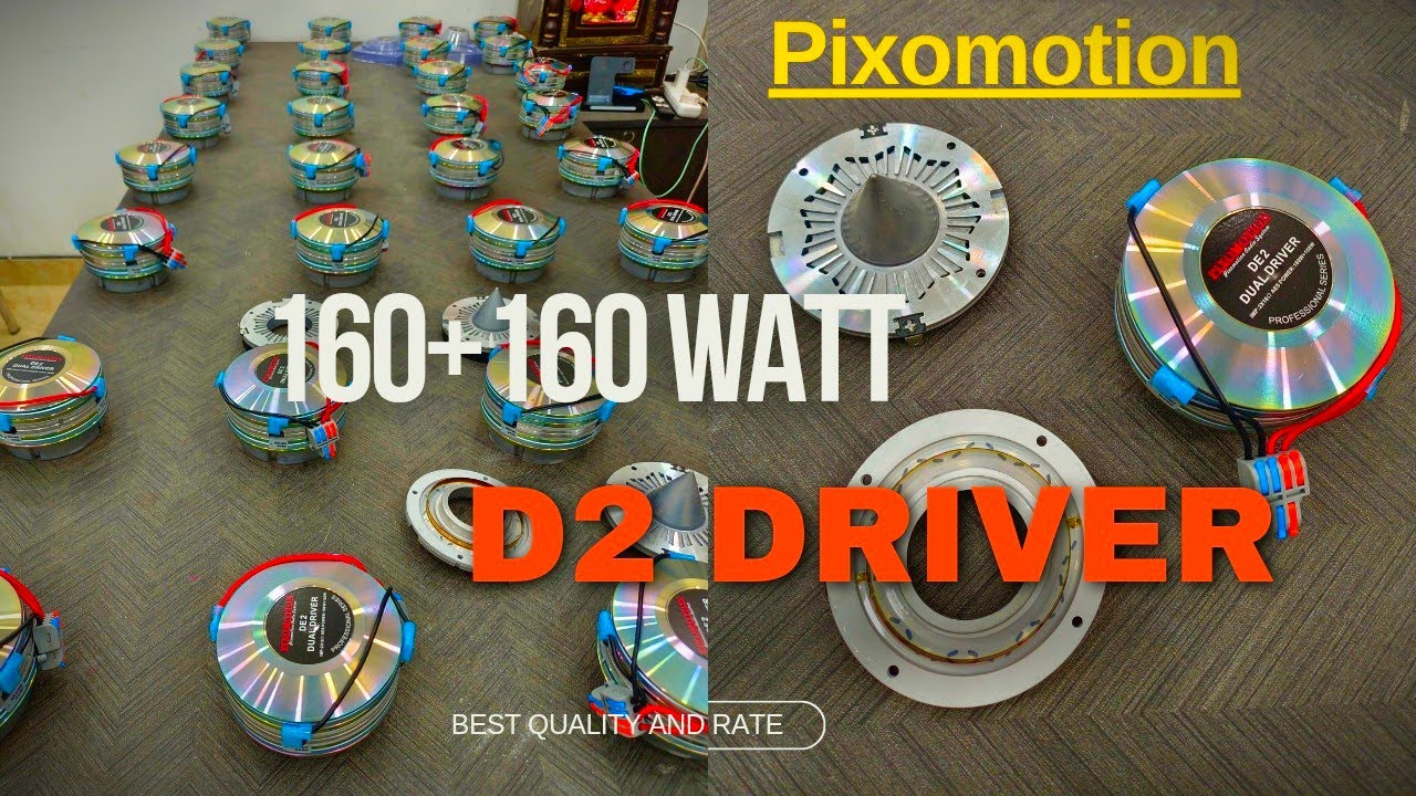 D2 Dual Hf Driver 320 watt & Diaphram By Pixomotion with sound Testing | D2 Driver Review