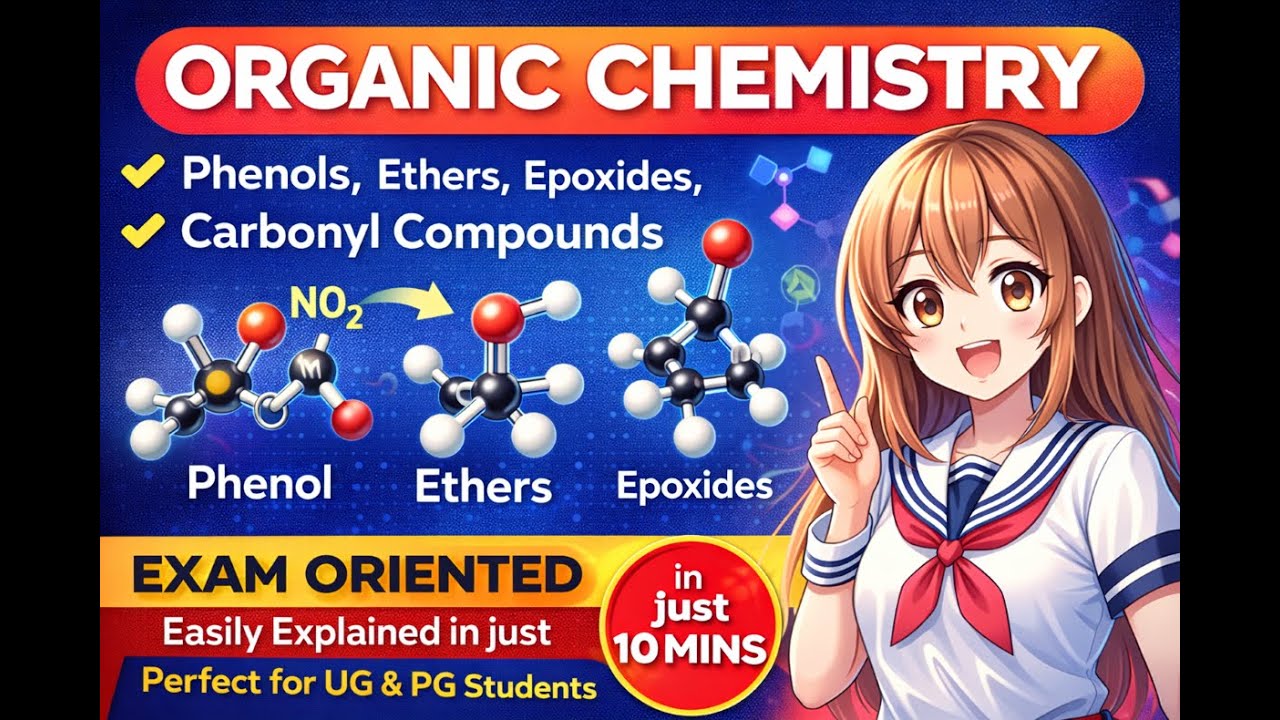 Organic Chemistry in 10 Minutes 🔥 | Phenols, Carbonyls & More | Exam Oriented UG & PG