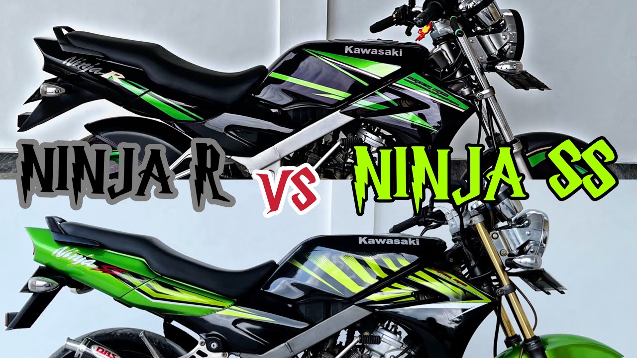 NINJA R vs NINJA SS BEDA MUKA DOANG..?? #kawasaki #ninja #kawasakininja #automobile