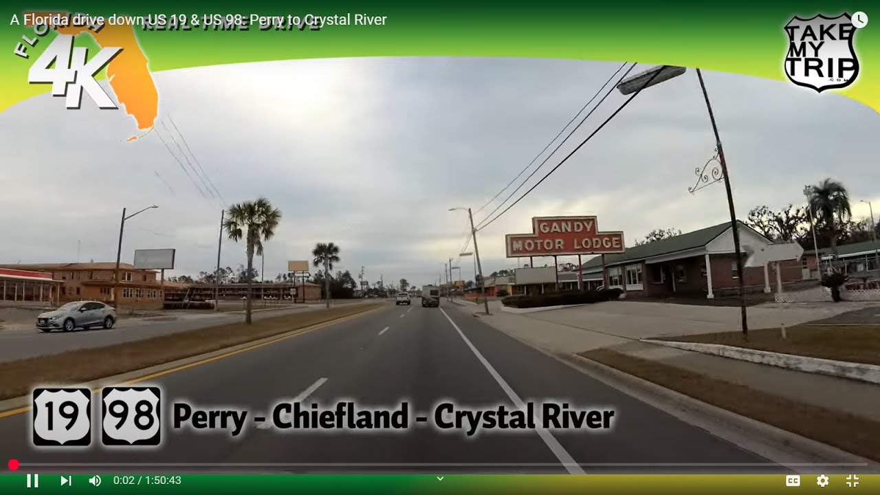 A Florida drive down US 19 & US 98: Perry to Crystal River