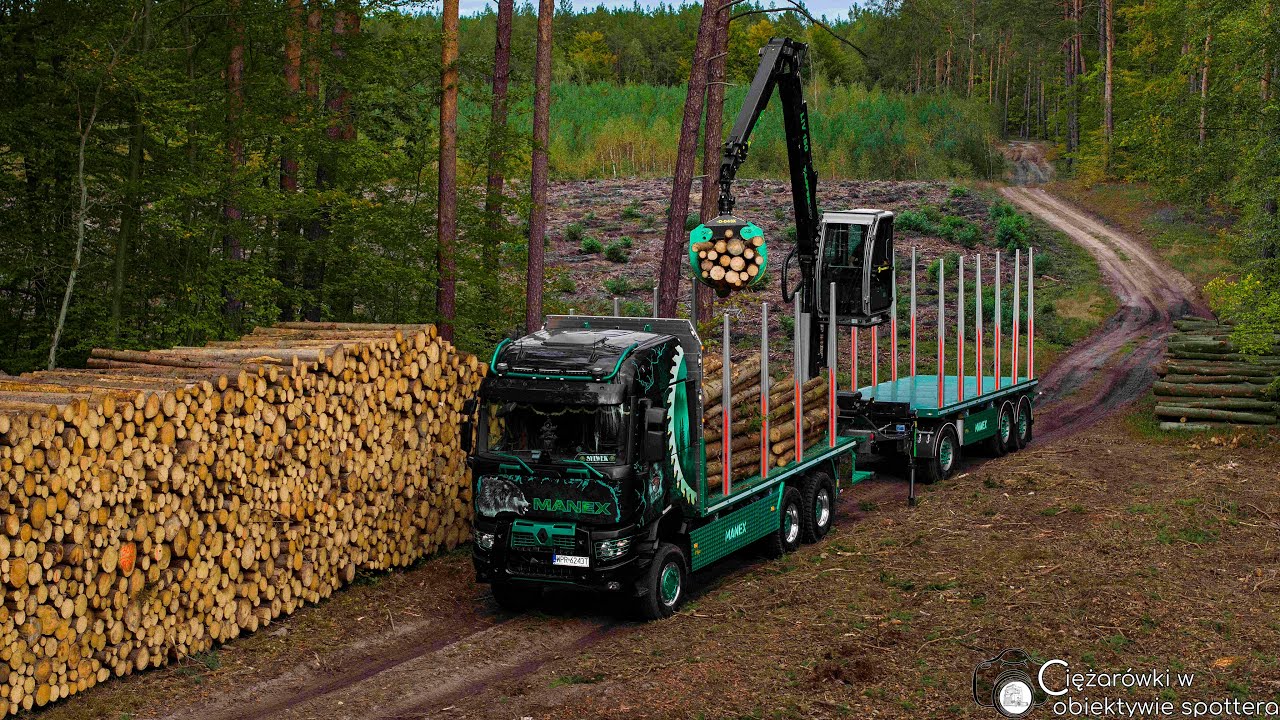 Renault Trucks K520 6x6 Tartak Manex - Renault Trucks Polska [4K]