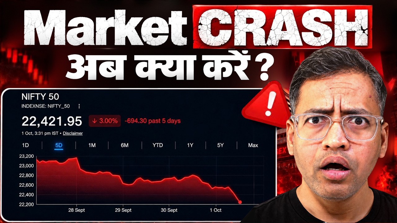 Market CRASH - Don&rsquo;t Do Anything Until You Know These 8 Things | Rahul Jain Hindi