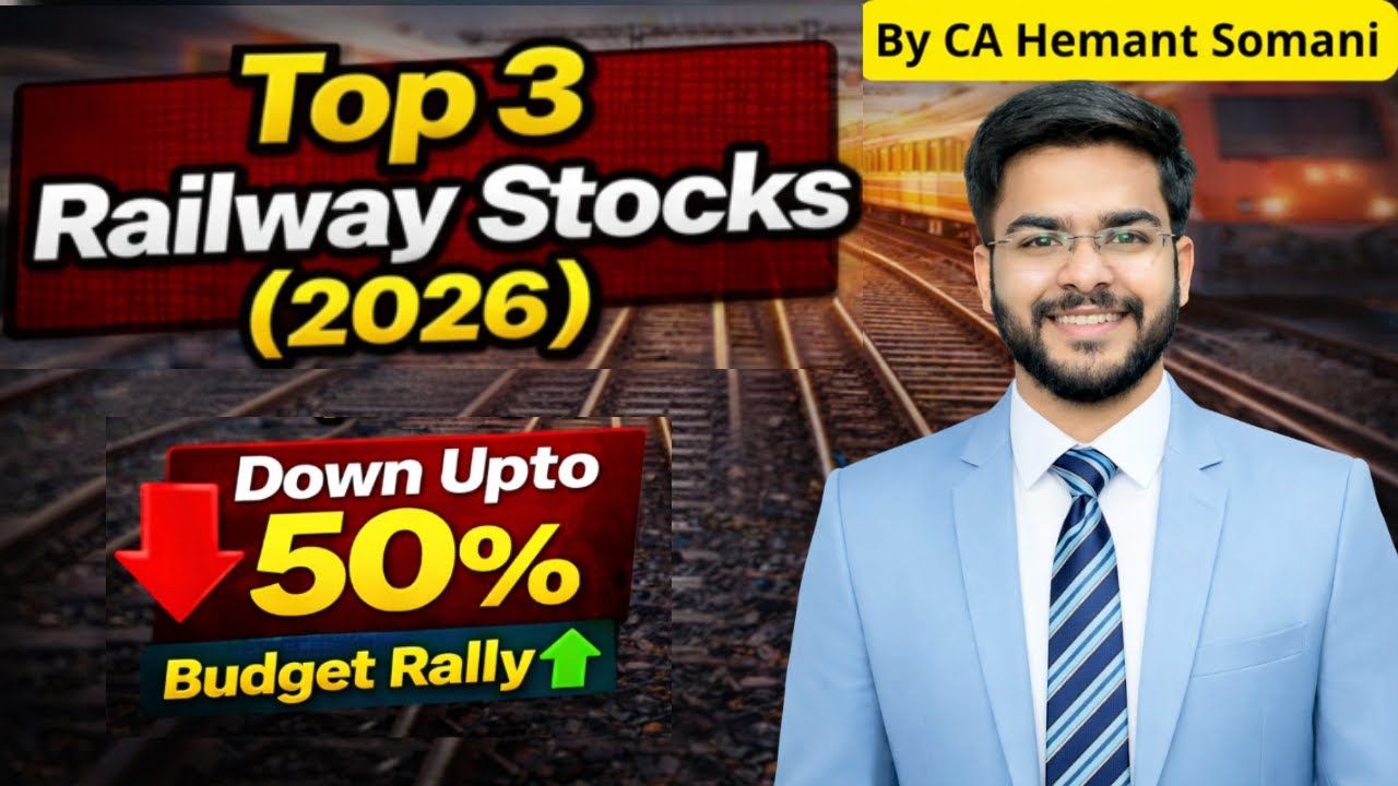 Top 3 Railway Stocks (2026) - Crashed 50%📉 | Best Railway Stocks to Buy Now ?