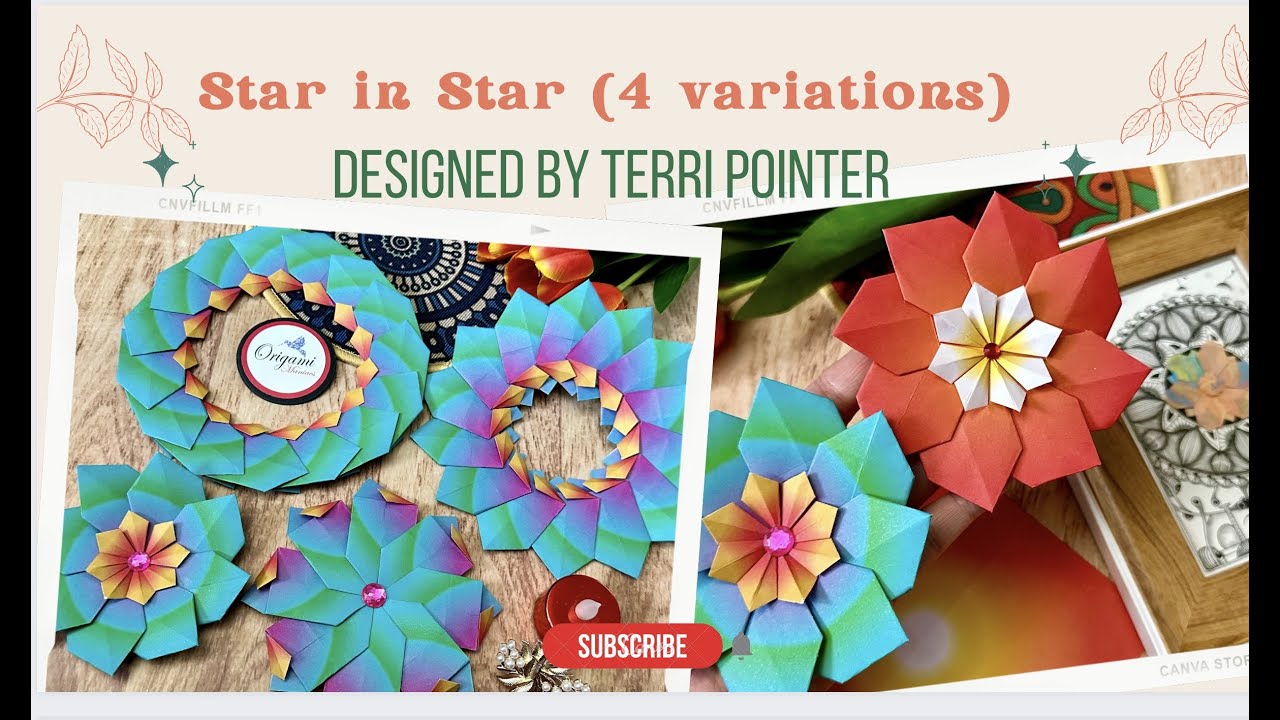Origami Maniacs  543: Star in Star (4 Variations)