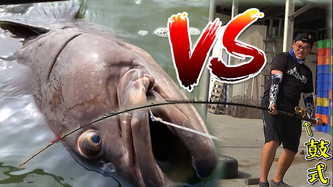 硬漢挑戰？拿最粗的釣鯊魚套裝 打龍膽! 中台灣最兇石班禁地! #釣魚 #龍膽 #石斑