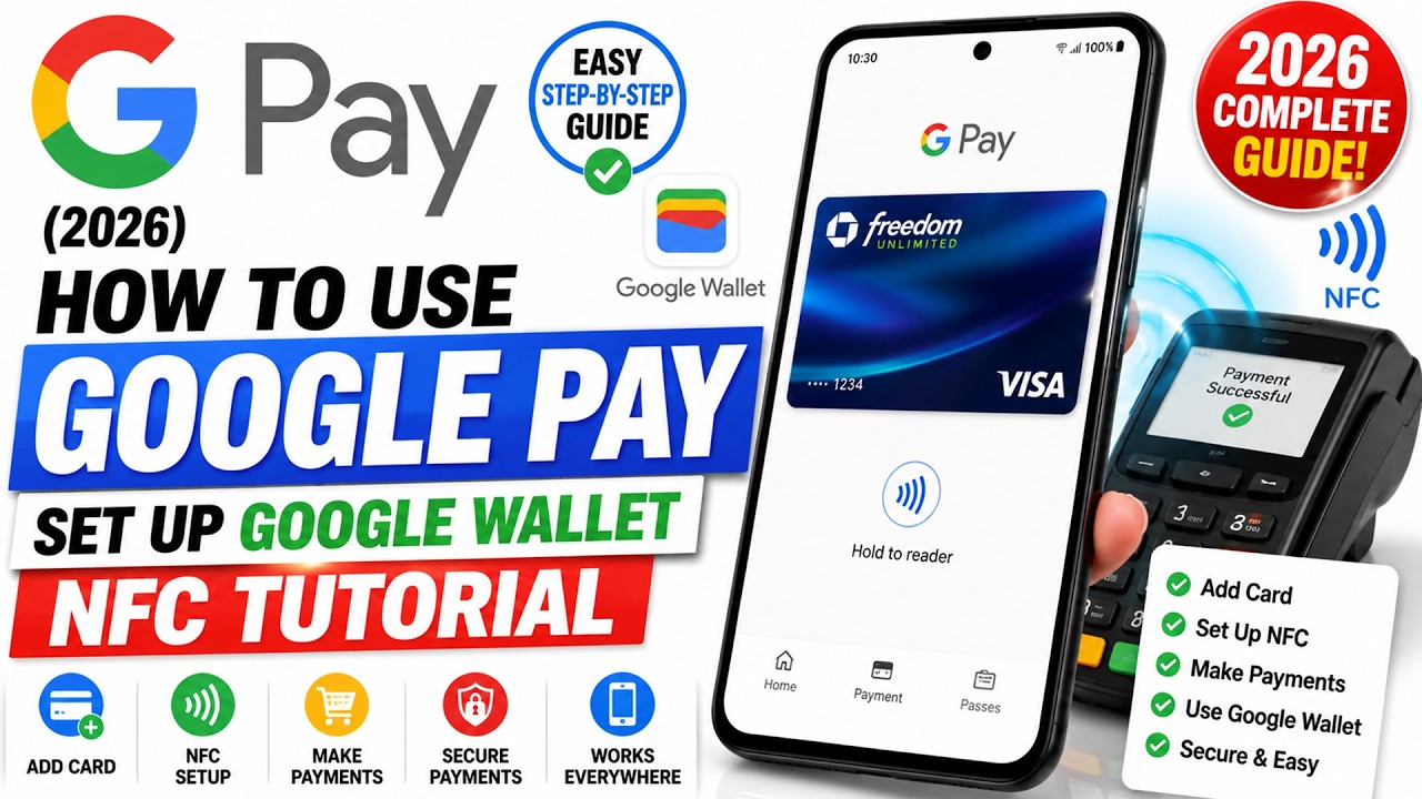 How to use Google Pay (2026) How to set up Google Wallet / NFC Tutorial