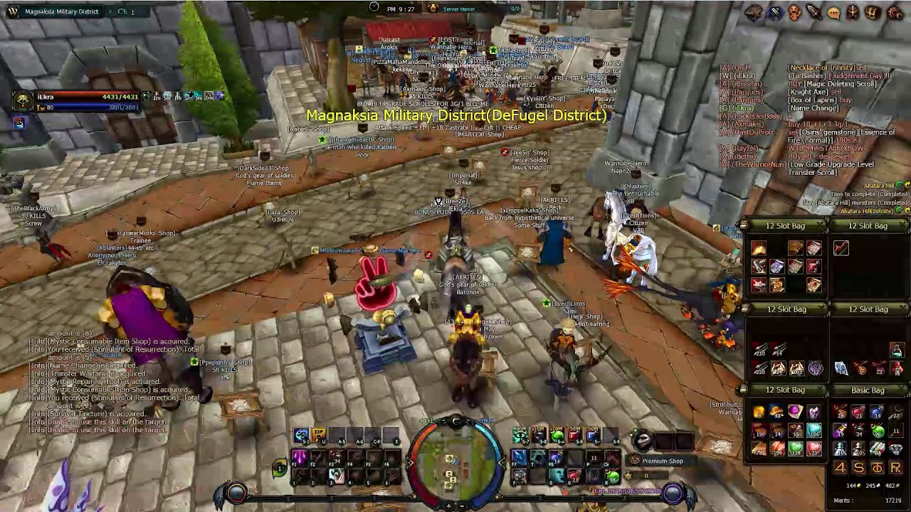 Farming orcs for 2 hours, then try to make best sword on 4STORY GLOBAL