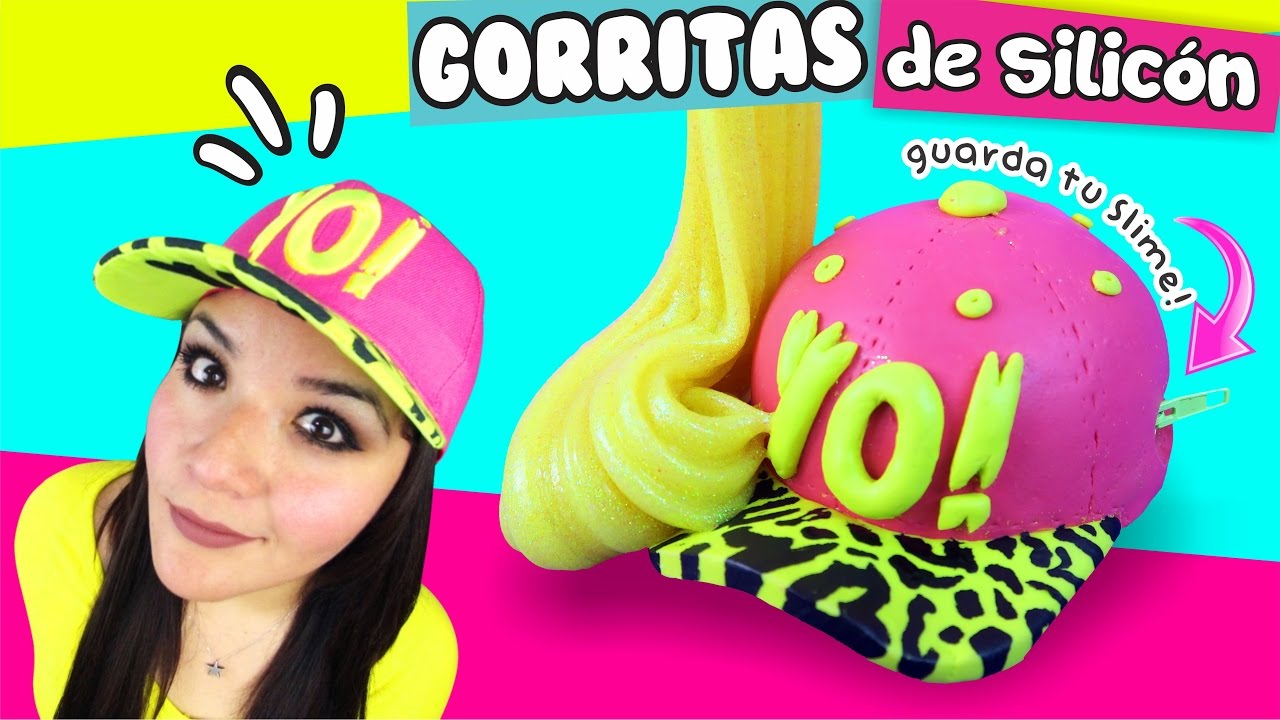 MINI GORRITAS de Silicón con SLIME DENTRO! ★ DIY Manualidades fáciles y sencillas ★ ✌😁