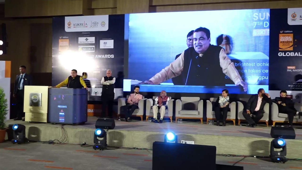 📍𝑵𝒂𝒈𝒑𝒖𝒓 | Addressing Global Nagpur Summit & Awards – 2025 | Nitin Gadkari