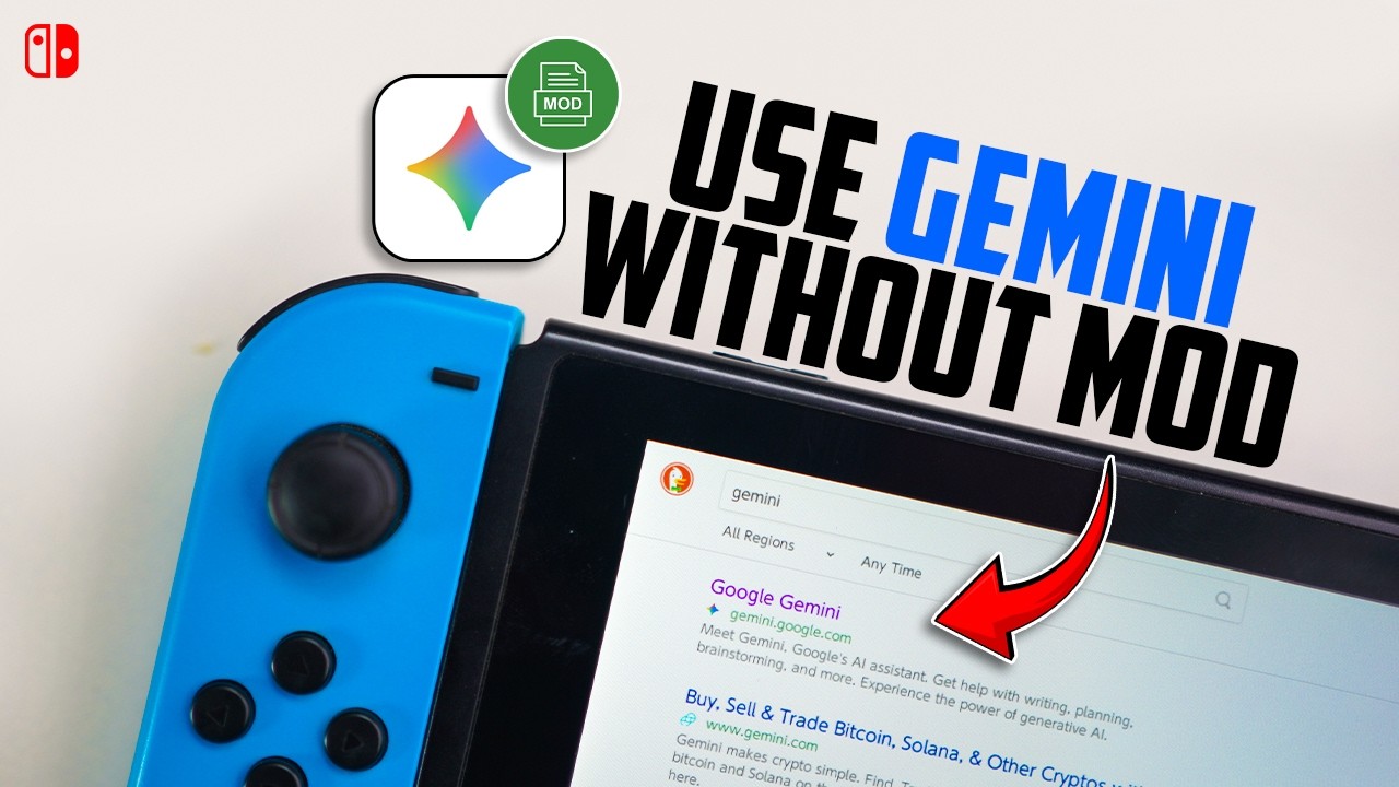 Как использовать Gemini на Nintendo Switch без модов | Как легко запустить Google Gemini в браузе...