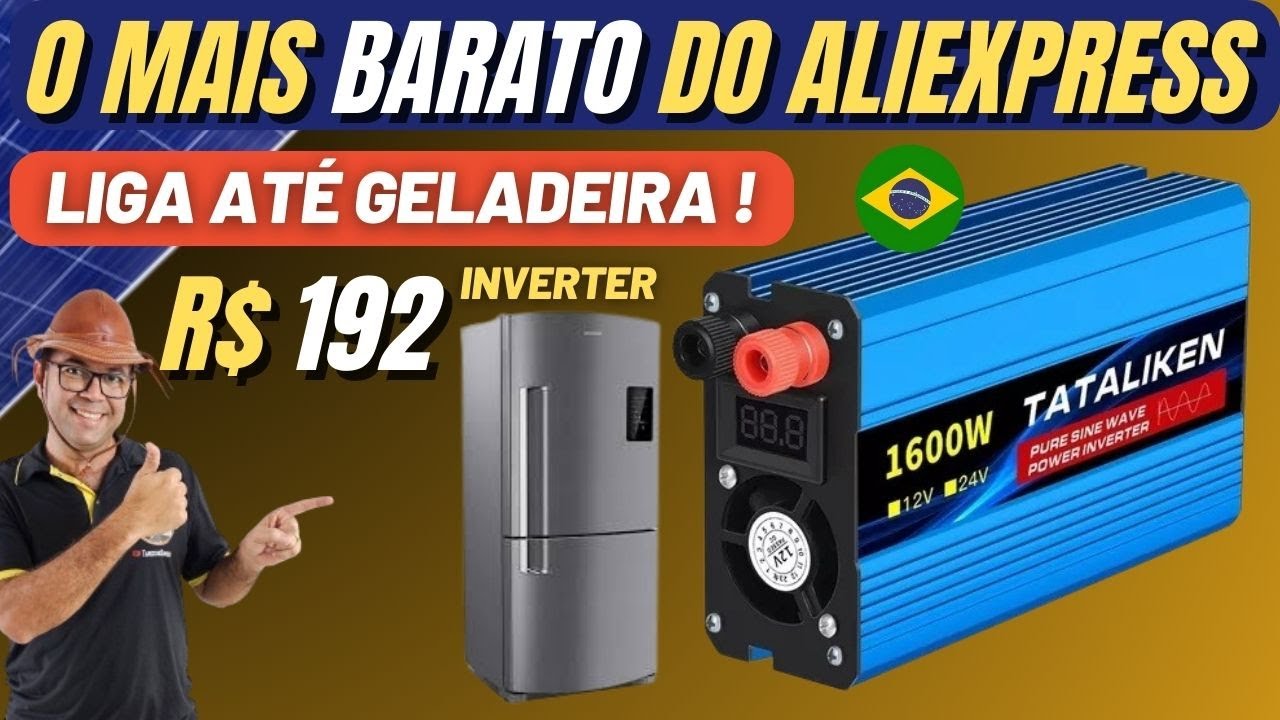 TATALIKEN o Inversor off grid MAIS Barato do Aliexpress para Energia Solar🌞