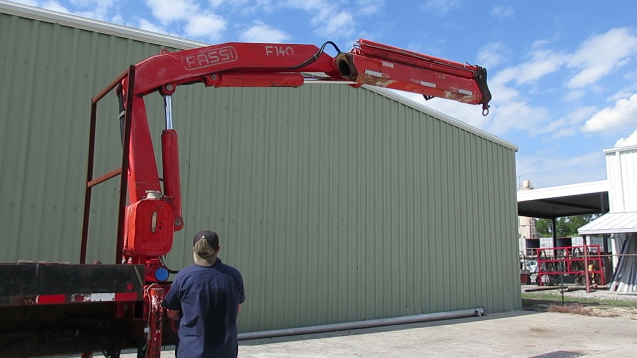 Fassi F140.23 Used Truck Mounted Crane - Demo Video