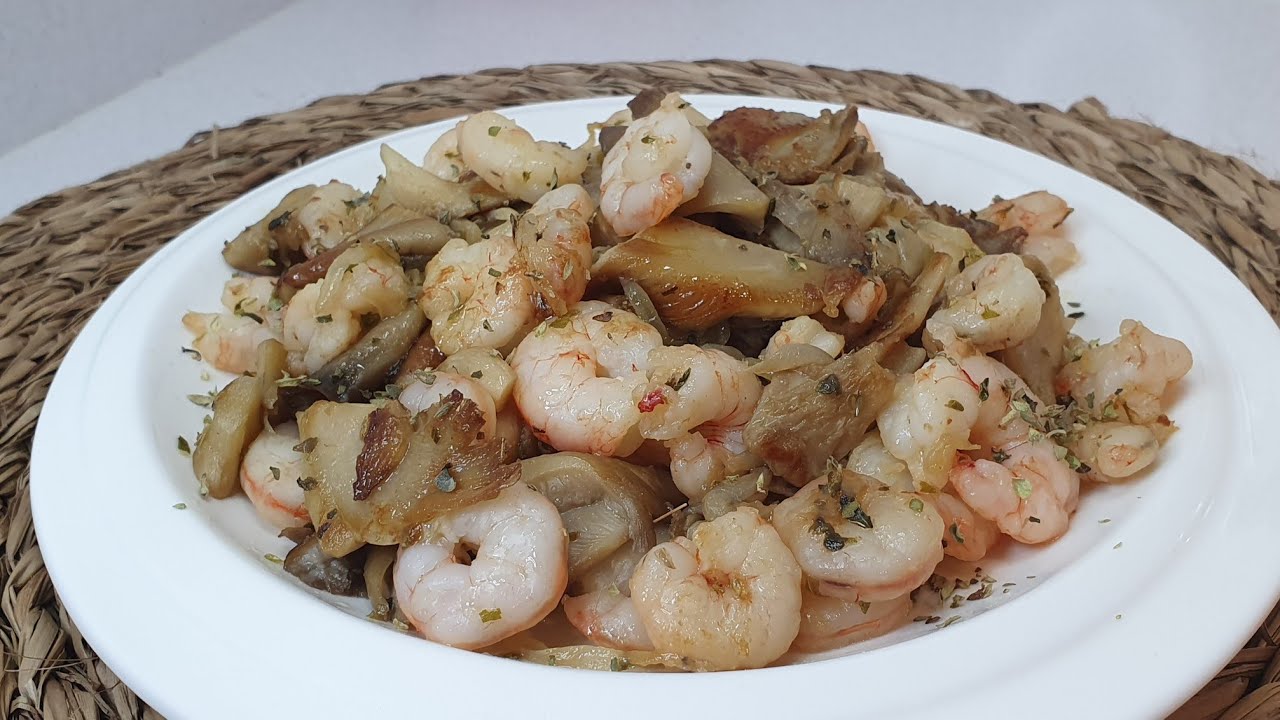 FACILISIMO, salteado de setas y gambas!!