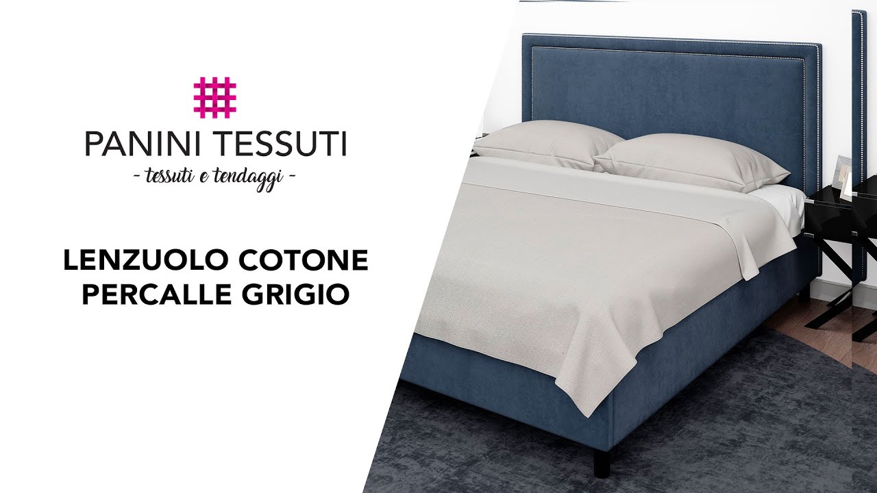 Lenzuolo Cotone Percalle Grigio Chiaro per decorare con eleganza la vostra casa