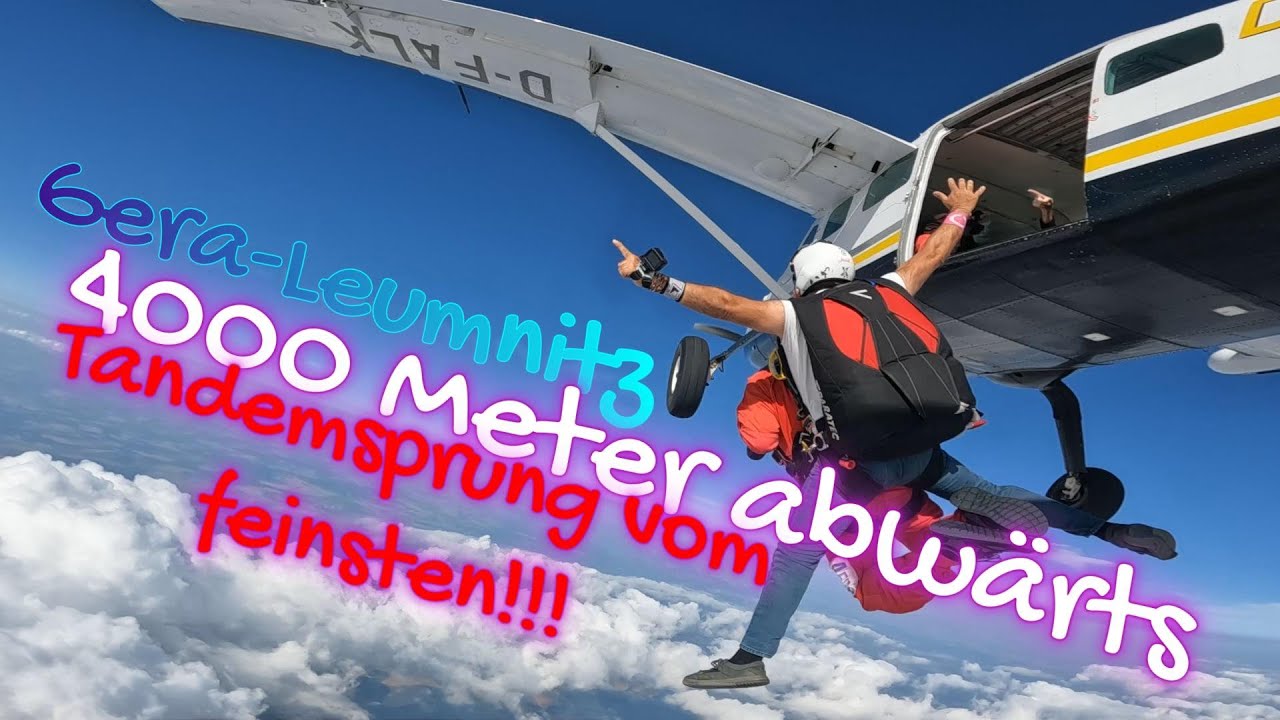 Tandemsprung in Gera Leumnitz, 4000 Meter warum nicht?!