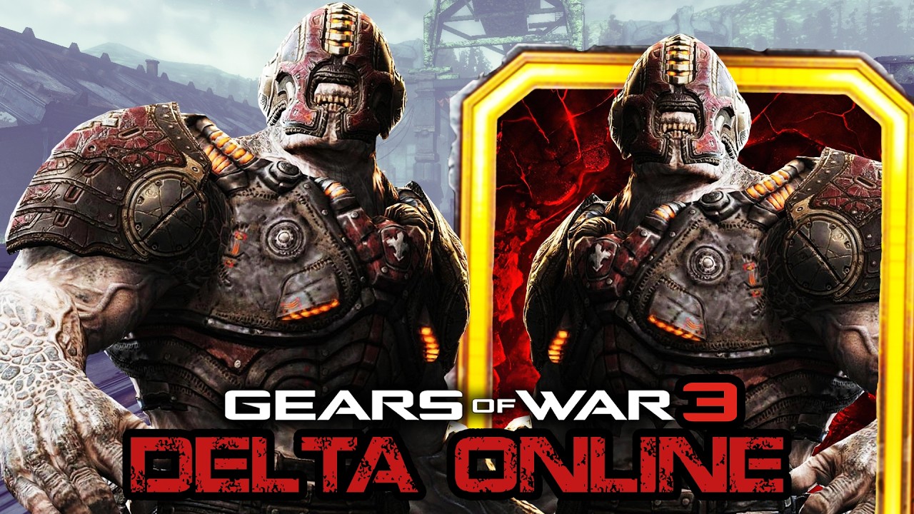 Gears of War 3 PC Delta Online - Геймплей с использованием скина персонажа LOCUST MINER!