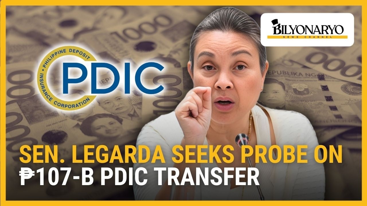 Sen. Loren Legarda seeks probe on ₱107-B PDIC transfer | Business Brief