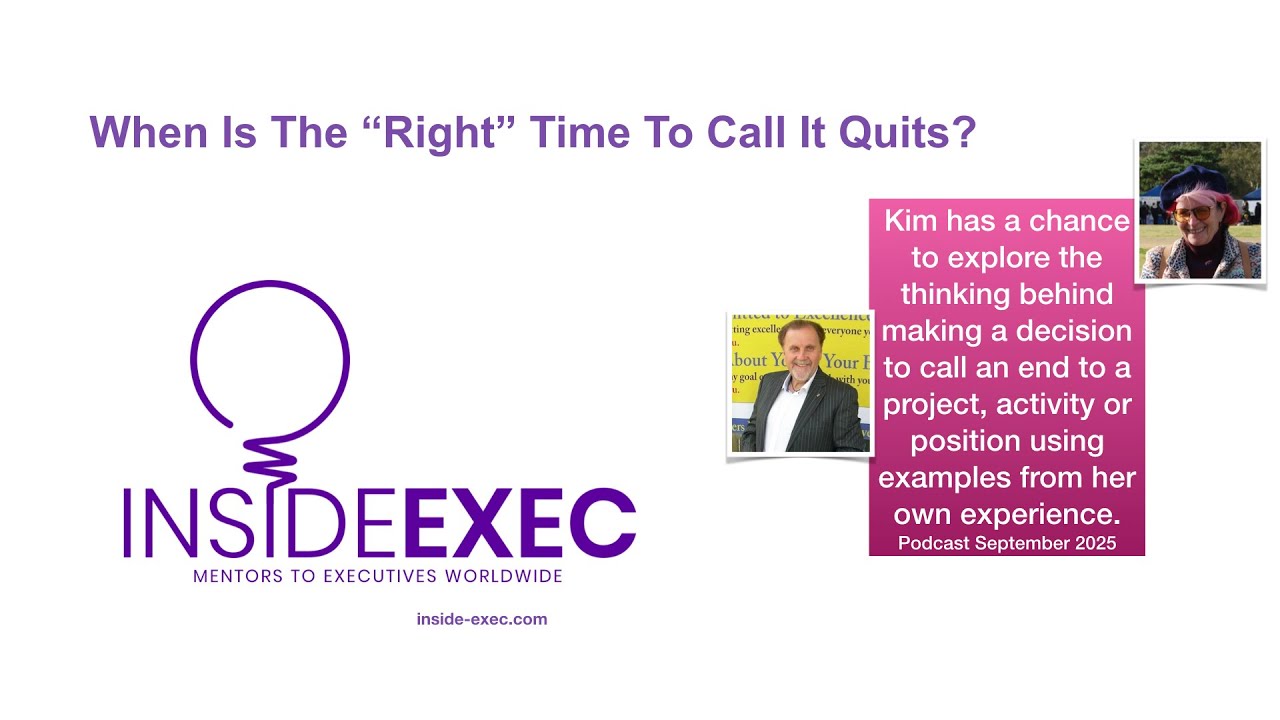 Senior Executive Management - When To Call It Quits