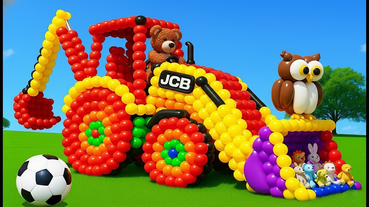 The mascot vibrato assistant JCB and Tractor on the football field is popular, co produced