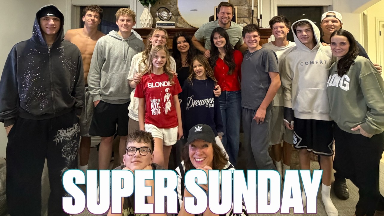 OUR SUPER SUNDAY WITH FAMILY HOSTING A SUPER PARTY