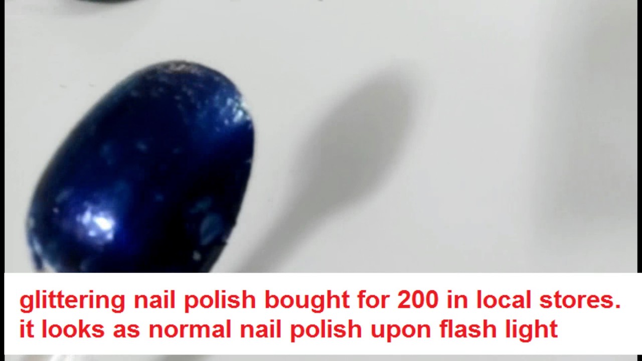 200 RS WORTH GLITTERING NAIL POLISH BOUGHT IN LOCAL STORES