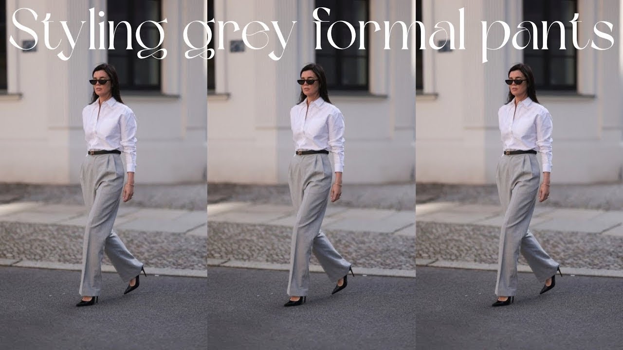Styling ideas : Formal grey pants