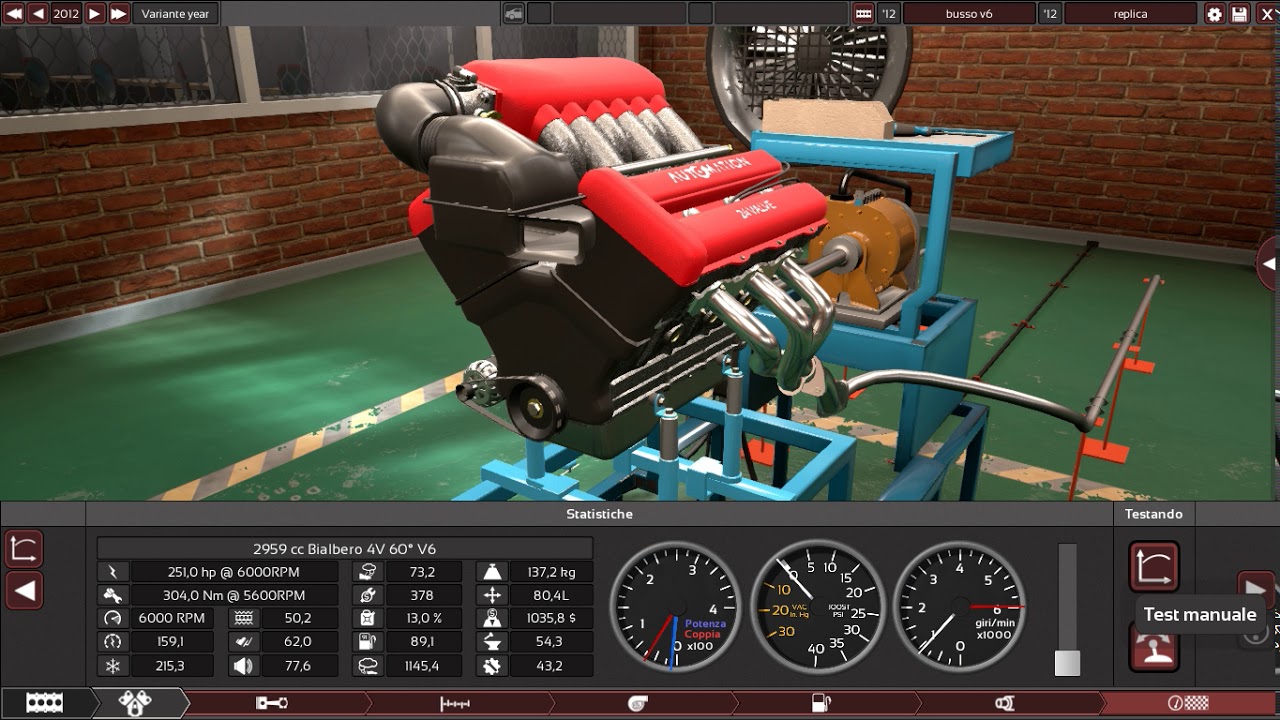 Automation V6 BUSSO engine [Alfa-Romeo]