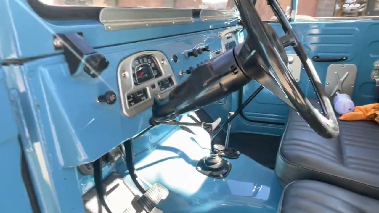 1974 Toyota Land Cruiser FJ45 Pickup Interior Look