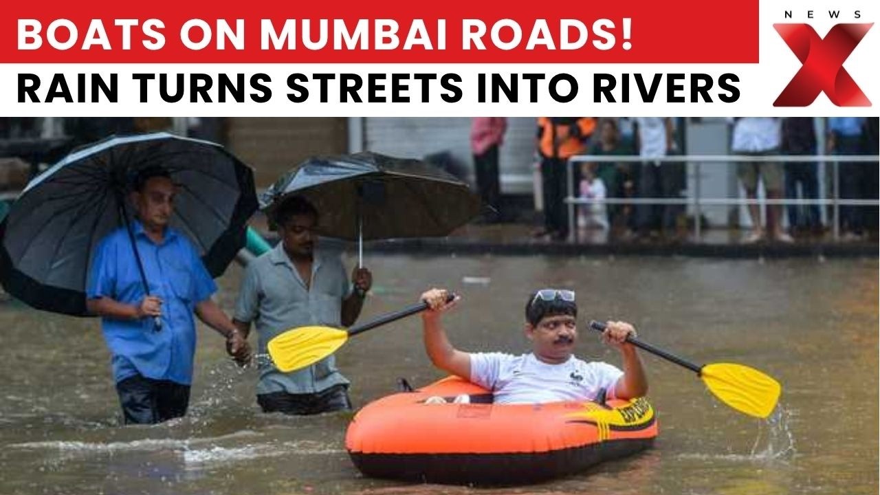 Mumbai Rain Chaos: Boats On Roads As Waterlogging Cripples Daily Life