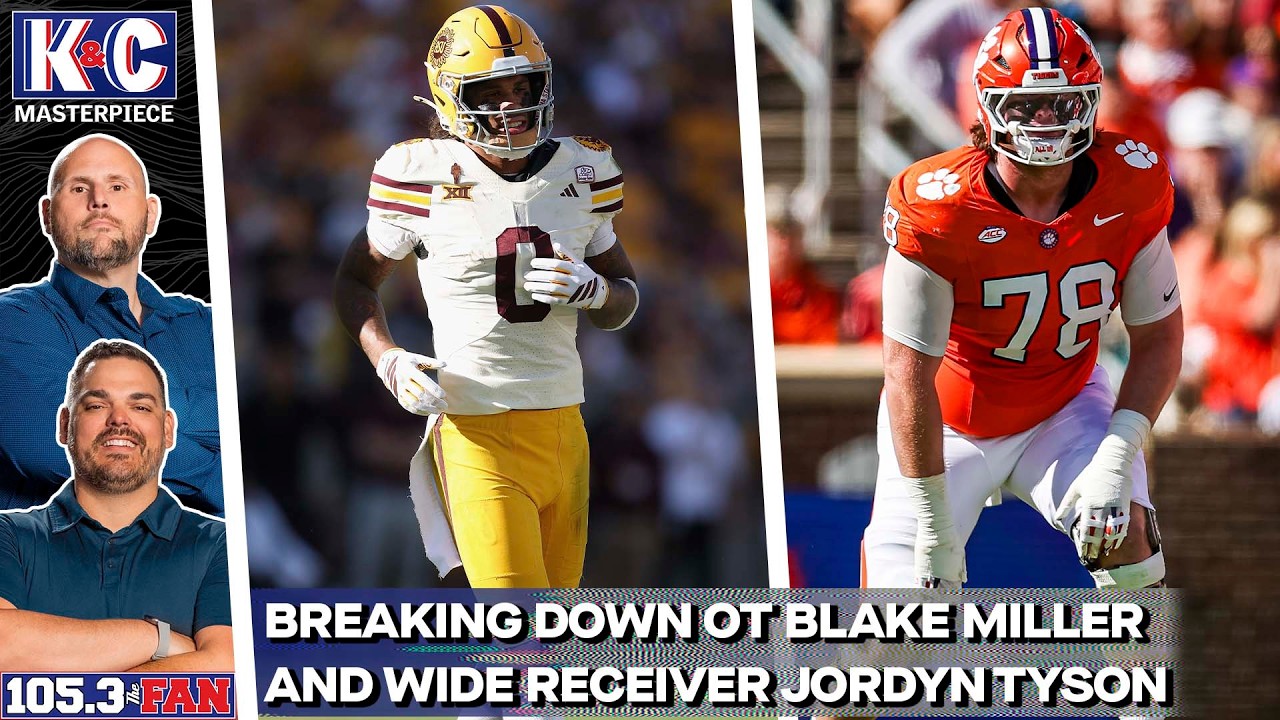 NFL Draft Focus: Breaking Down Offensive Tackle Blake Miller & WR Jordyn Tyson | K&C Masterpiece