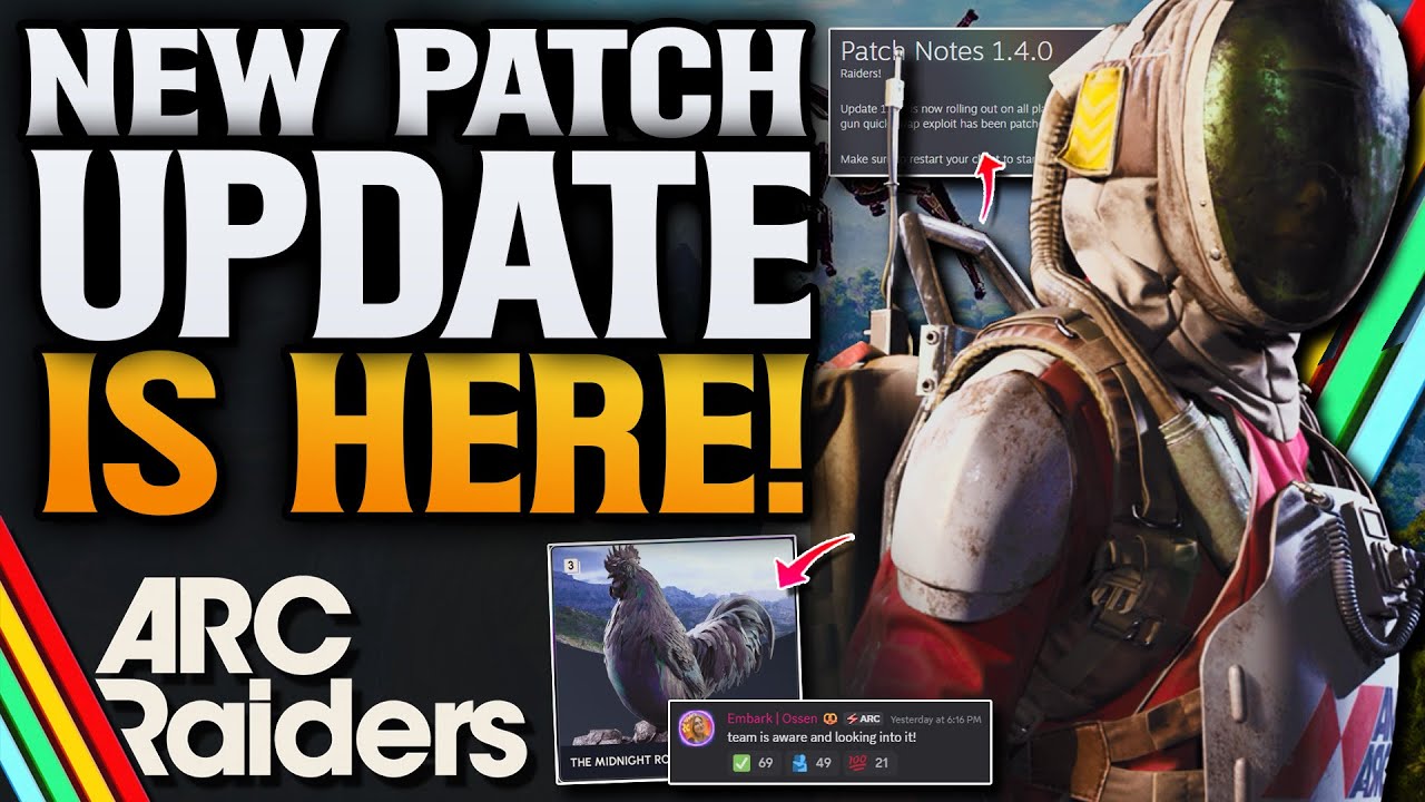 ARC Raiders New Patch Update! New Cosmetics & More!