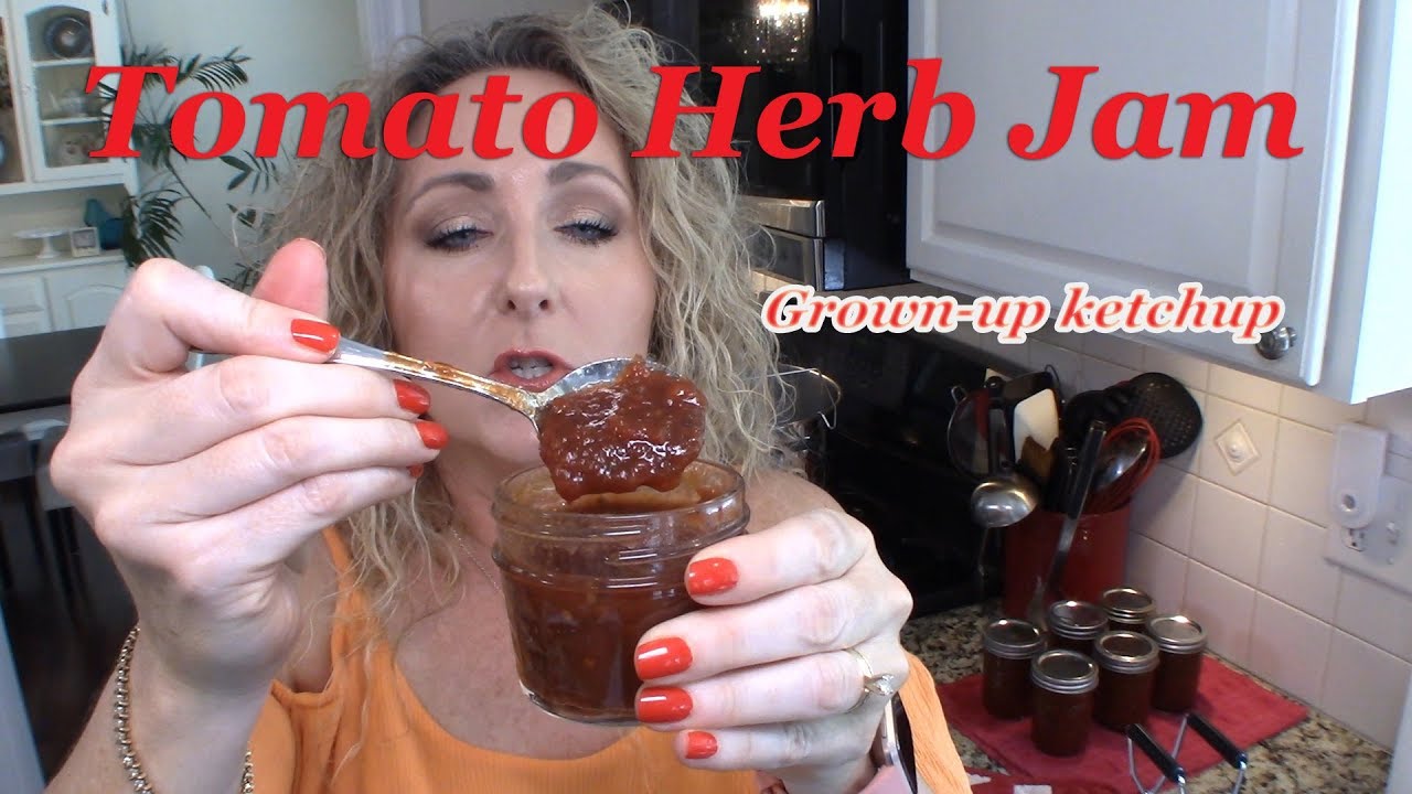 Small Batch Tomato Herb Jam | Grown-Up Ketchup |  Home Canning Recipe