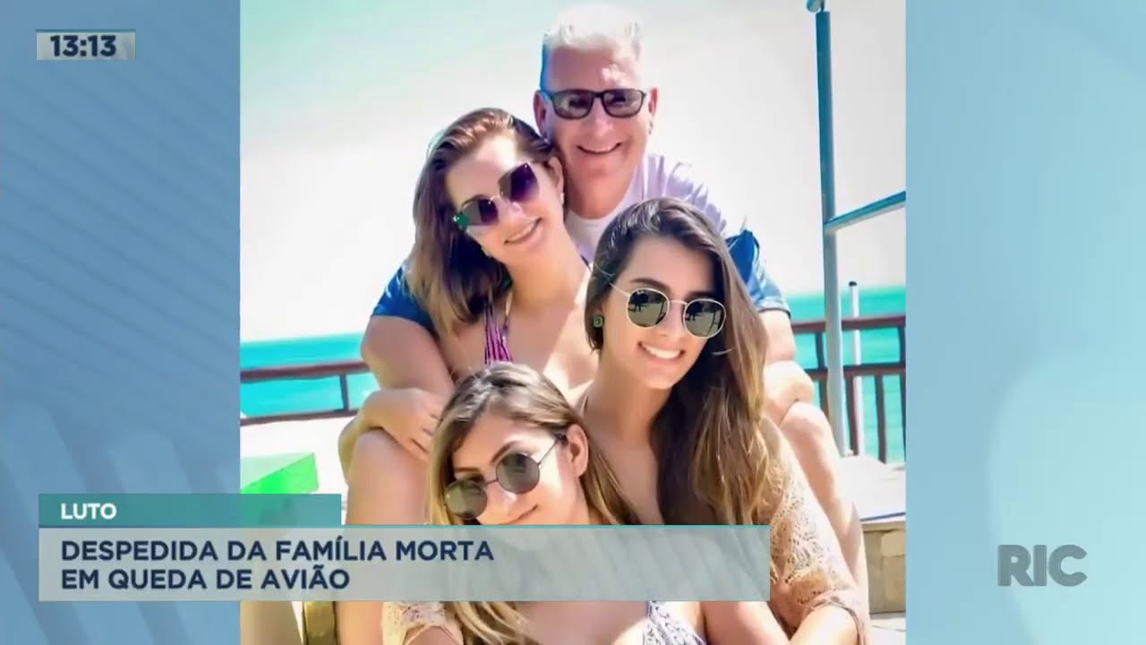 Despedida da família morta em queda de avião em Roncador