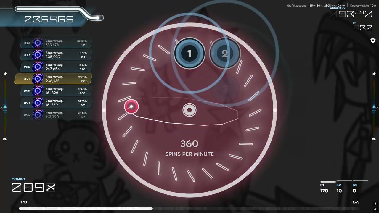 Osu! Love Colored Dream - Sound Holic (Hard 3.45 mouse & keys)