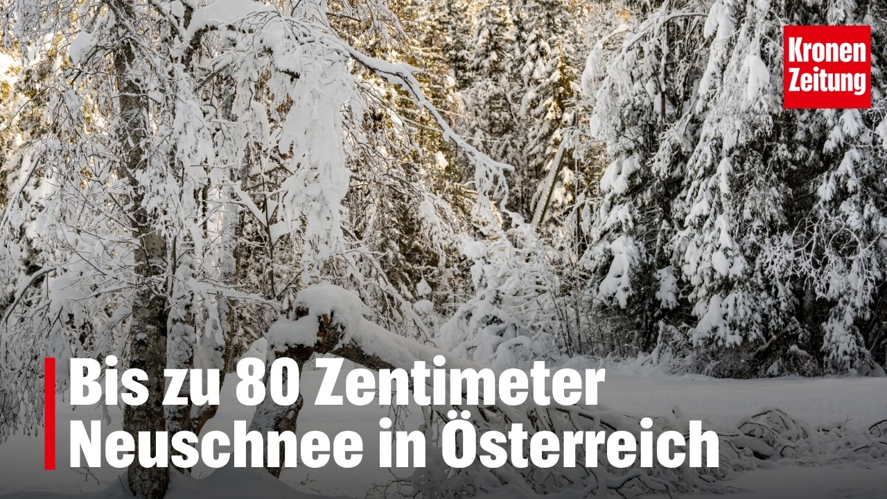 Winter kommt zur&uuml;ck: Bis zu 80 Zentimeter Neuschnee in &Ouml;sterreich | krone.tv NEWS