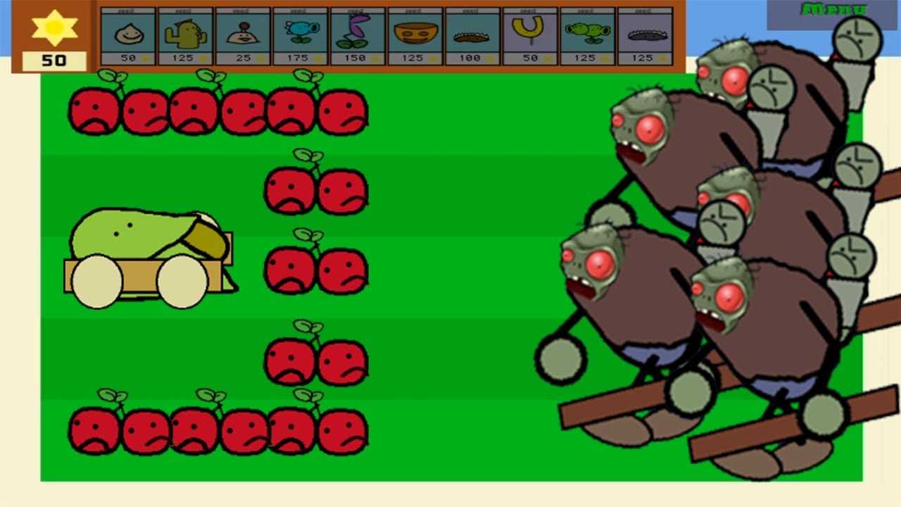 1 Cob Cannon vs Jalapeno vs Gargantuar Zombies - Plants vs Zombies Epic Hack (Paint Pack Version)