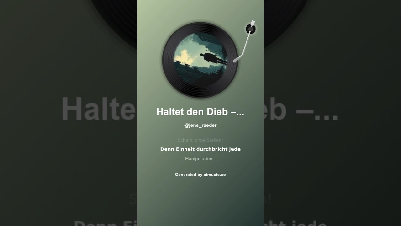 Haltet den Dieb – doch seht selbst hin