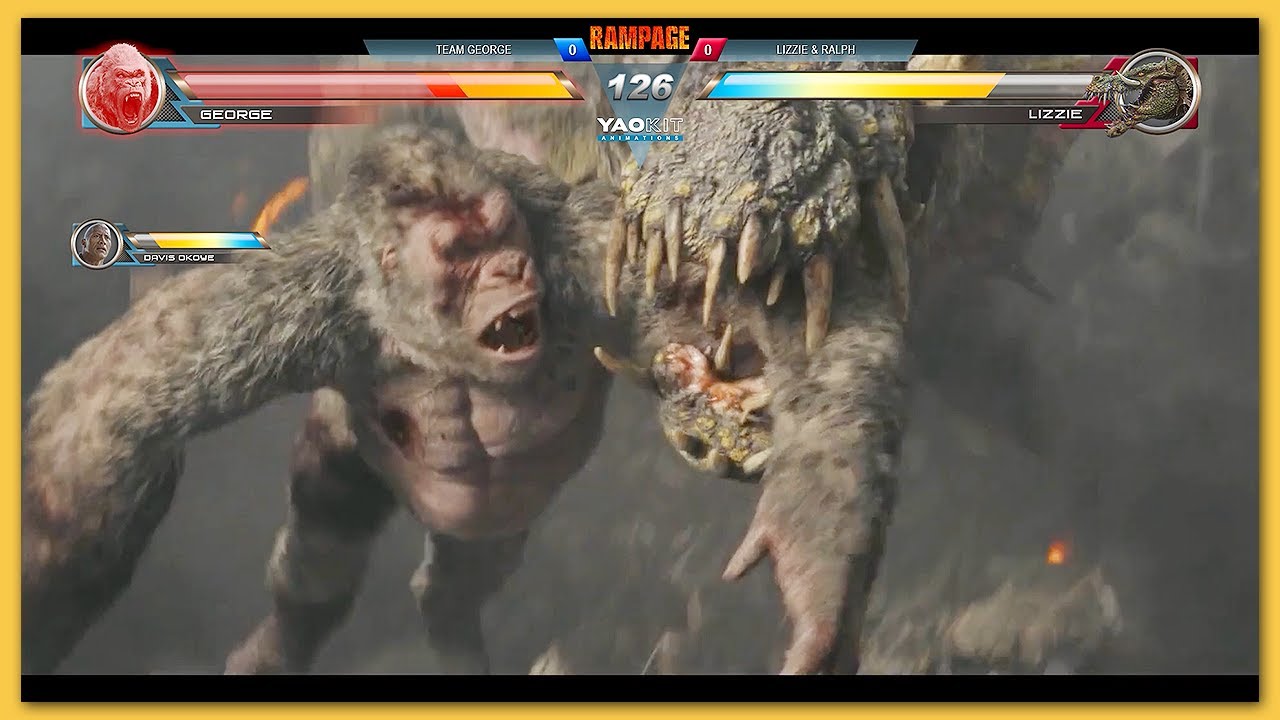 Lizzie vs George Final Battle with Healthbars | Concept Gameplay Video