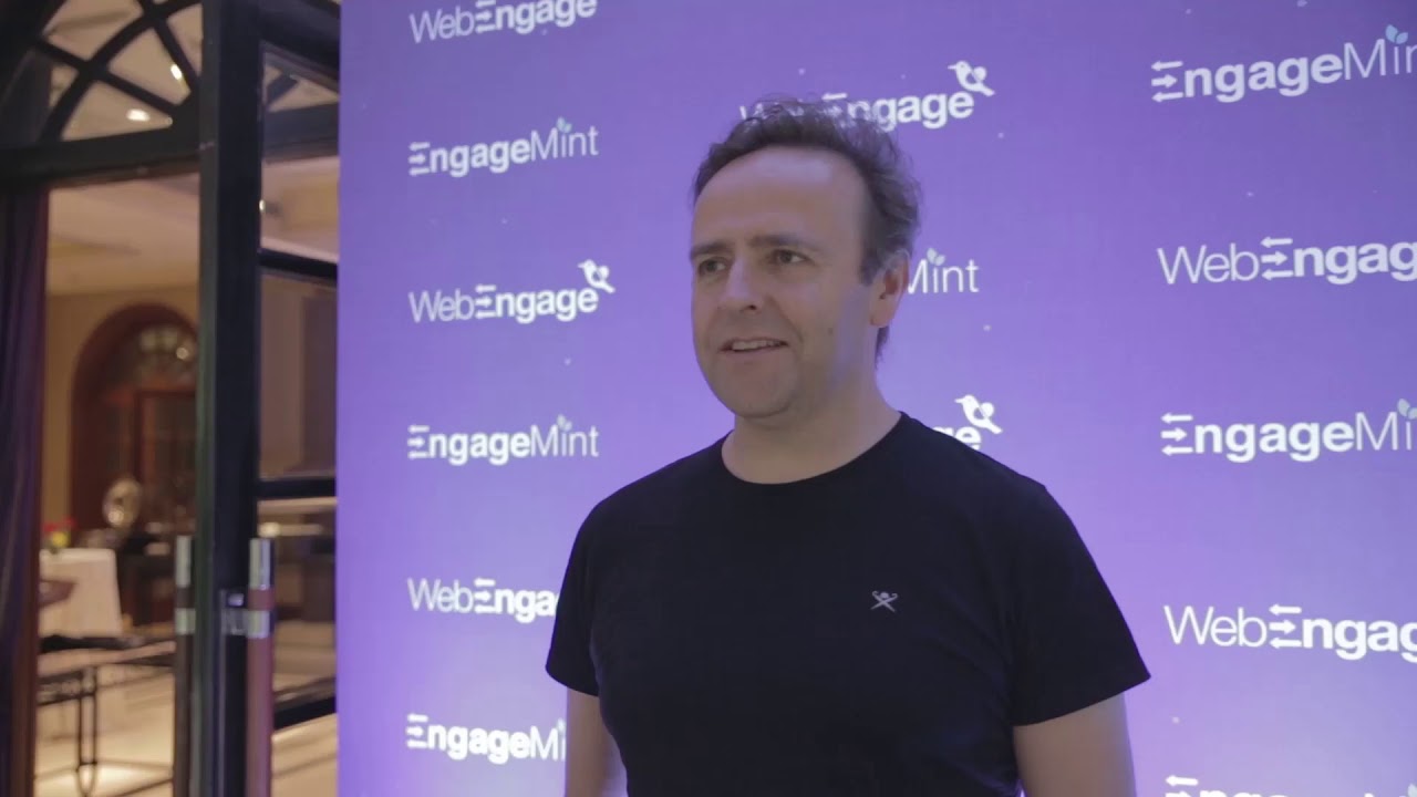 Getting Candid with Jonathan Bill (CreditMate) at EngageMint 2018, Bangalore