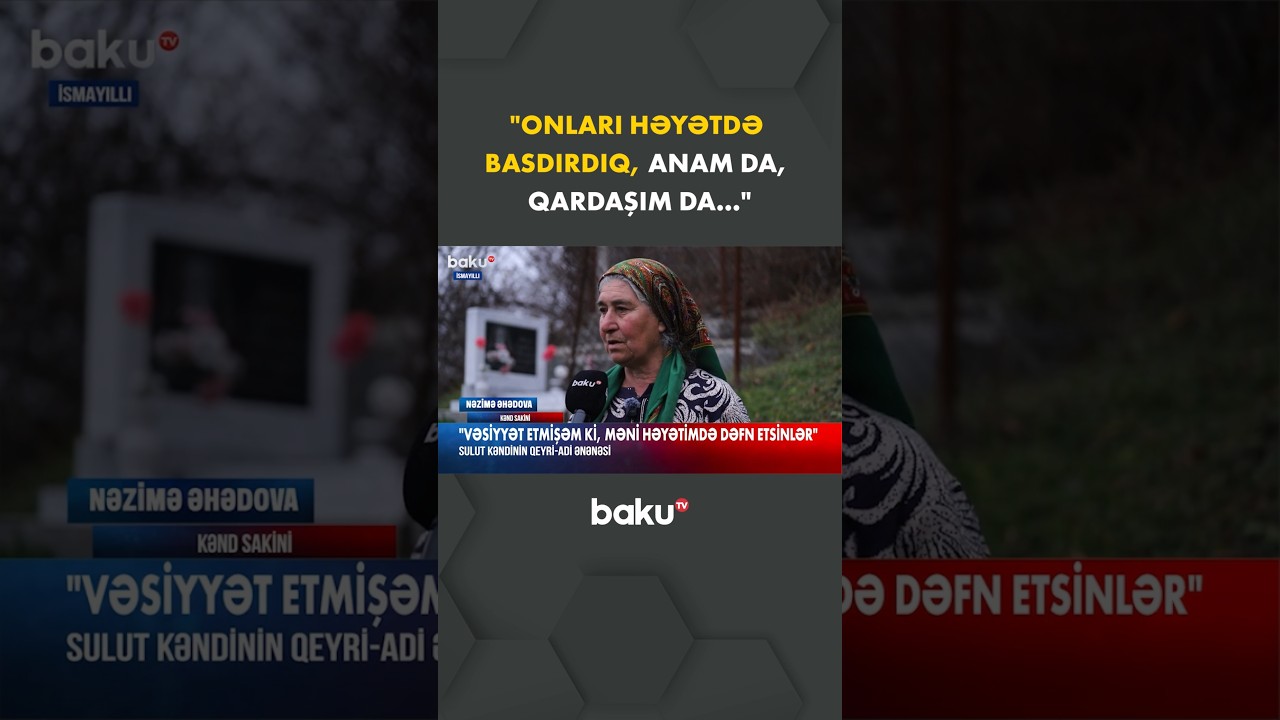 İsmayıllı rayonunun Sulut kəndində qeyri-adi ənənə