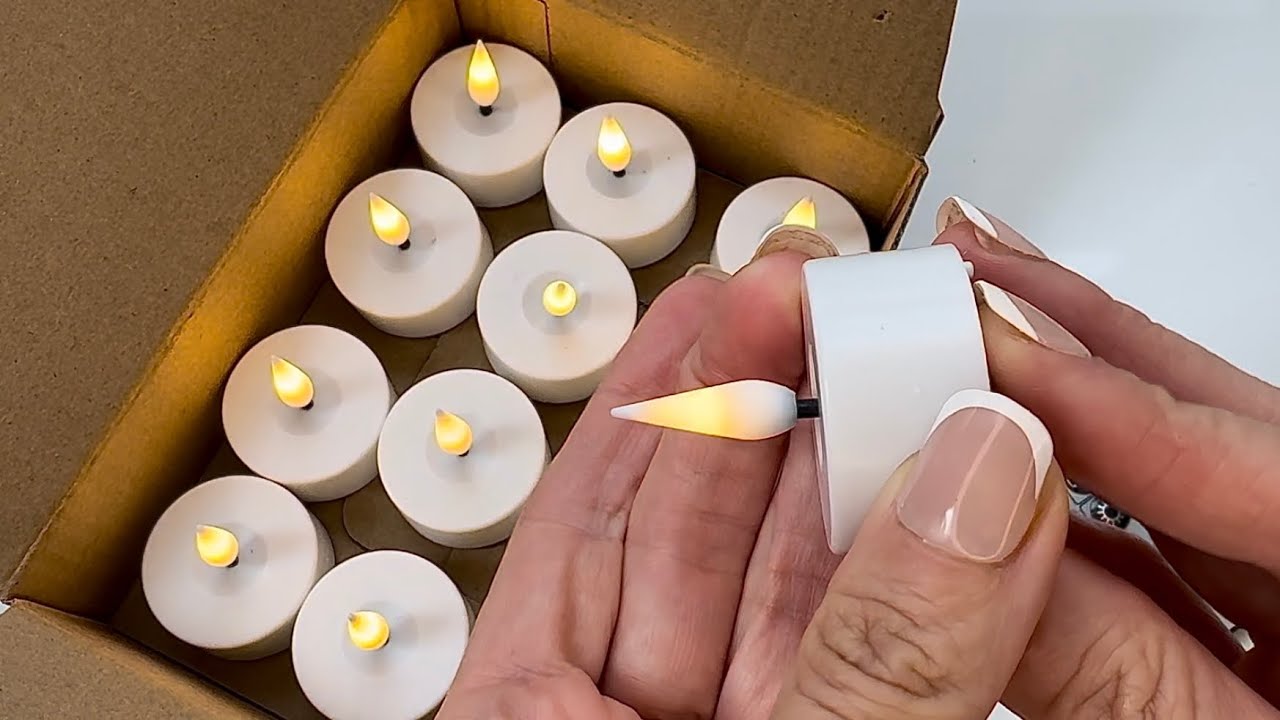 LED Tea Candles with Remote & Timer &ndash; Safe & Long-Lasting | Great for parties