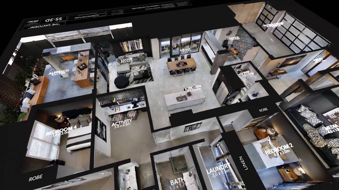 Ventura Homes - The Santorini 3D Flythrough