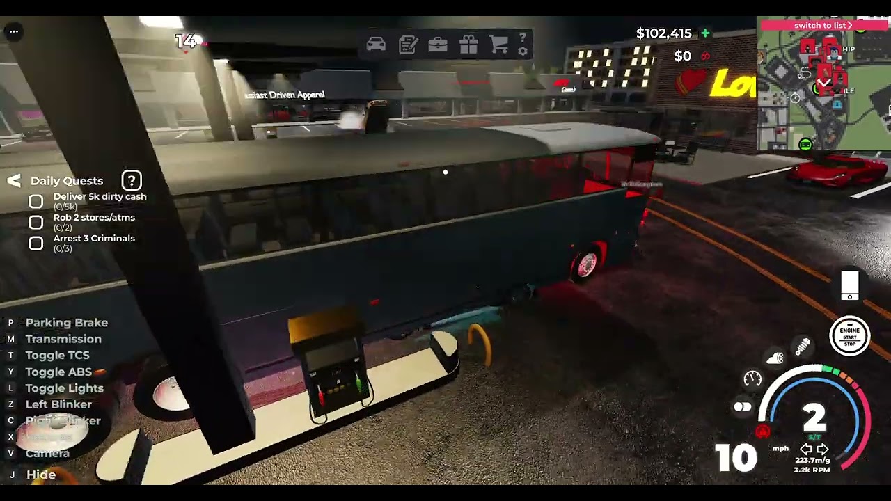 Drifting in in a Roanoke, VA driving rp servers.